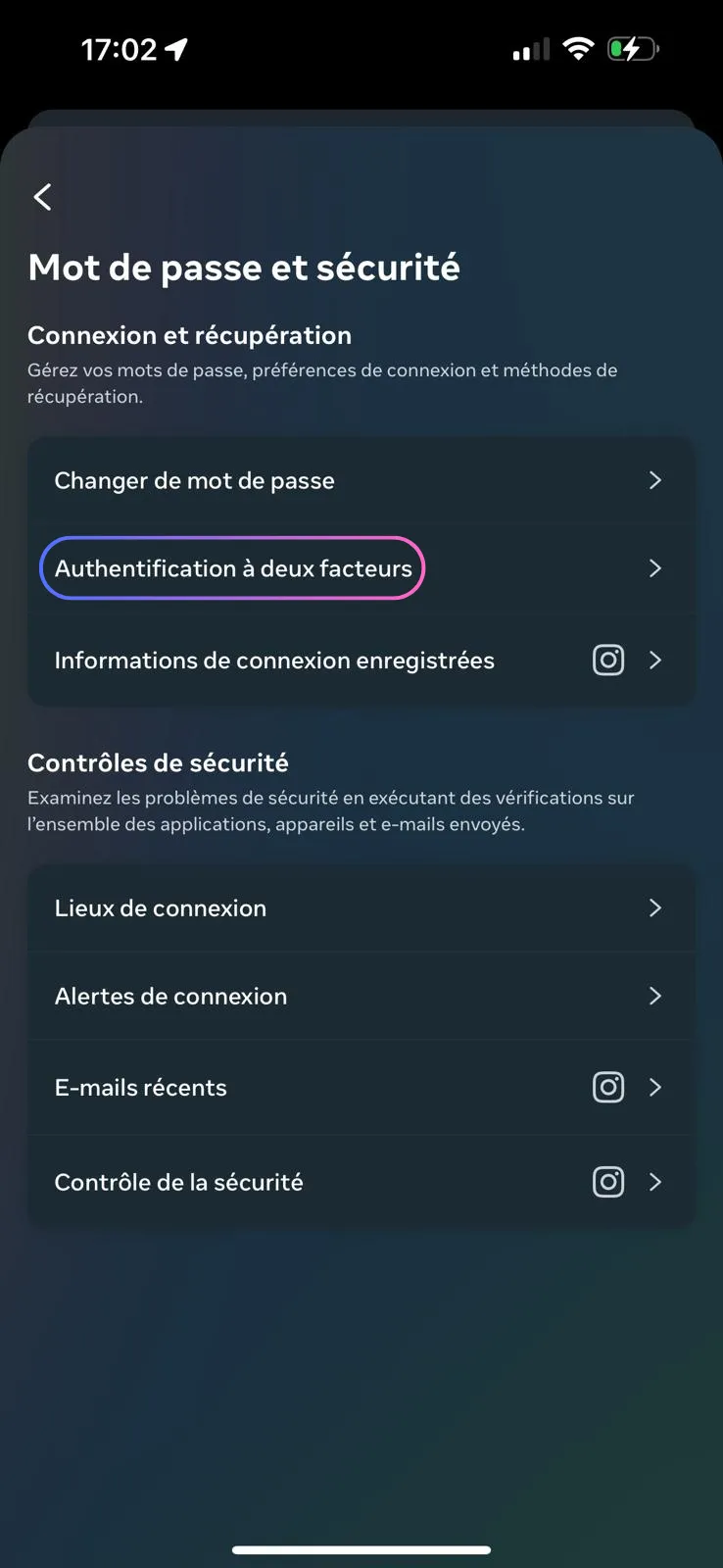 Click on two-factor authentication